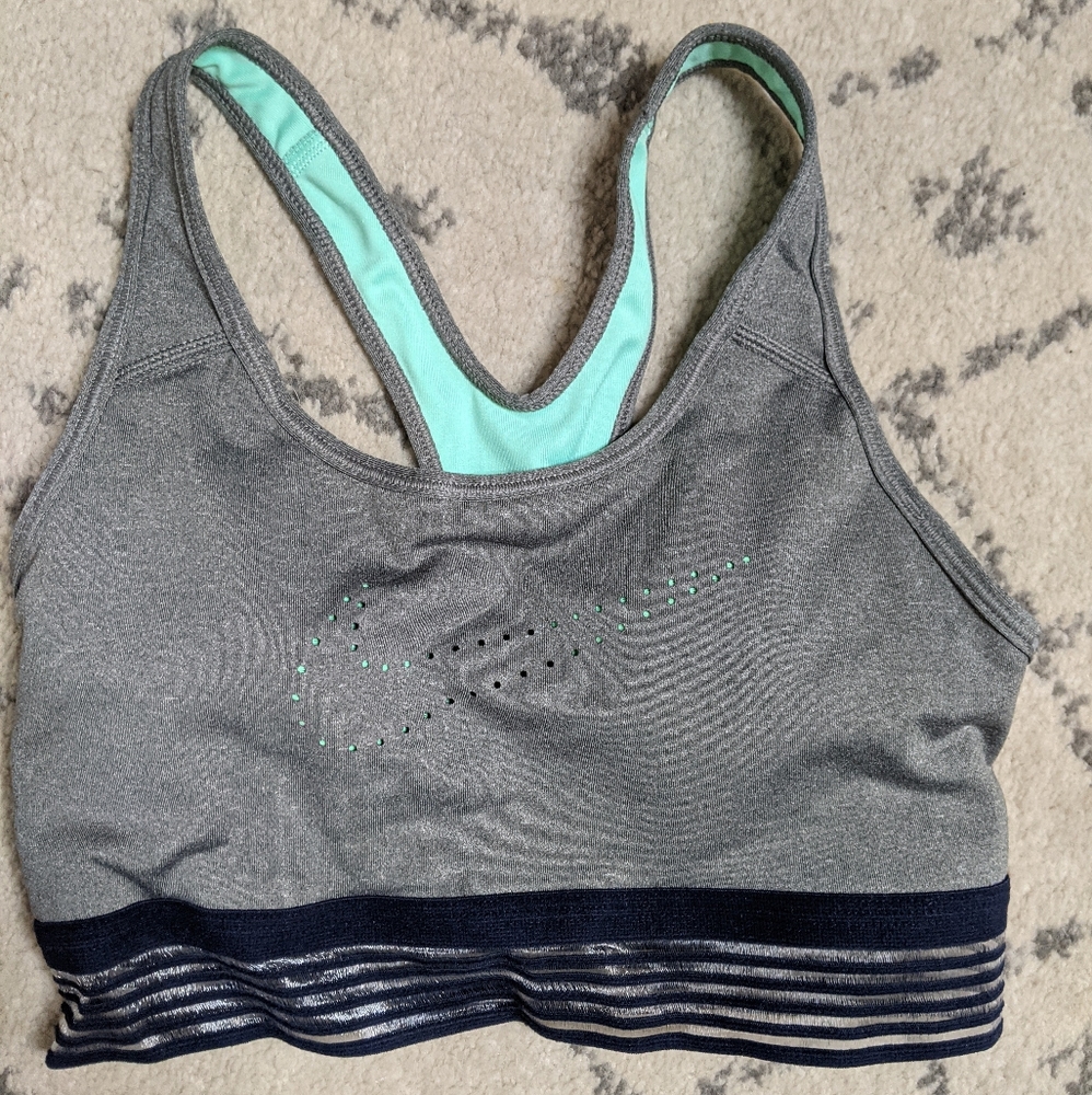 Nike Grey Sports Bra Size S